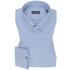 Light Blue Oxford Button-Down Cotton Shirt