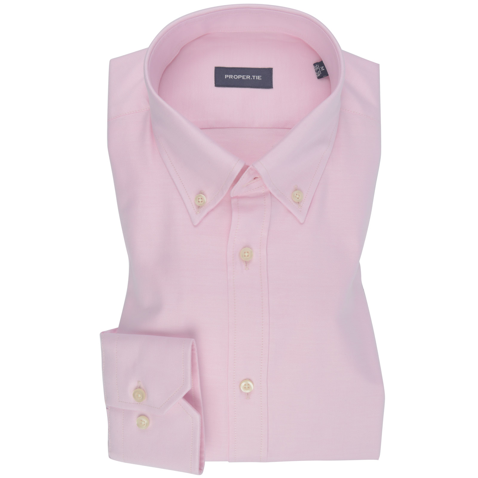 Pink Oxford Button-Down Cotton Shirt