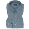 Pure Linen Blue Denim Plain Shirt