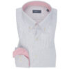 Blue & Pink Light Check Contrast Cotton Shirt