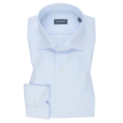 Plain Light Blue Pinpoint Cotton Shirt