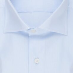 Alternative view of Plain Light Blue Pinpoint Cotton Shirt
