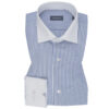 Mini Stripe Navy Blue Winchester Collar Cotton Shirt