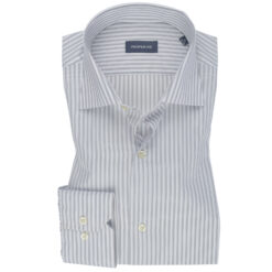 Mini Stripe Grey Cotton Shirt