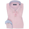 Pink Mini Stripe Contrast Cotton Shirt