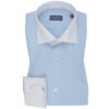 Mini Stripe Light Blue Winchester Collar Cotton Shirt
