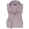 Mini Stripe Bordeaux Cotton Shirt