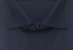 Alternative view of Plain Dark Blue Cotton Shirt