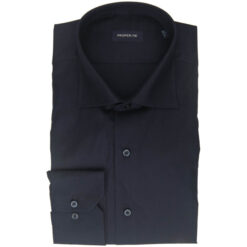 Plain Dark Blue Cotton Shirt