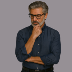 Alternative view of Denim Twill White Contrast Cotton Shirt