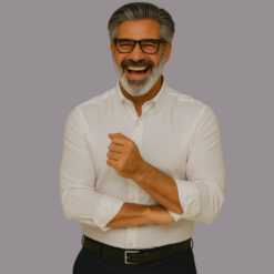 Alternative view of White Oxford Button-Down Cotton Shirt