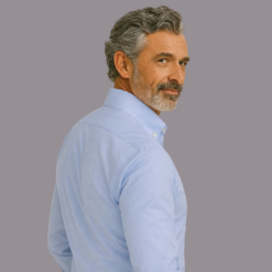 Alternative view of Light Blue Oxford Button-Down Cotton Shirt